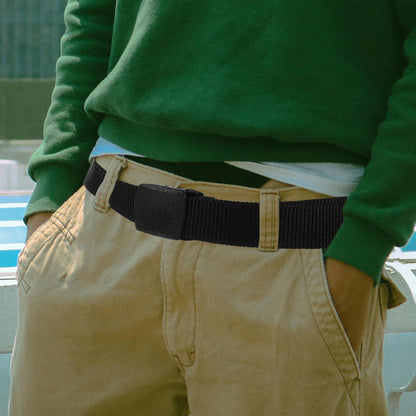 Masteelf Nylon Belt Waist Belt Plastic Buckle Casual Style Waist Belt Adjustable Belt