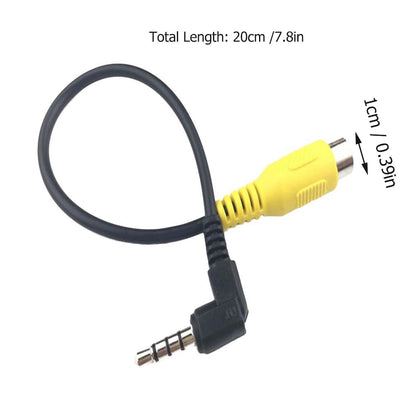 Masteelf 2 .5mm Conversion Line Reverse Camera Backup for Car Man Black