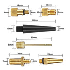 15Pcs Bike Valve Adaptor Set Kit Sv Fv Dv Av Needle Valve Connector For Ball Bicycle Inflator Pumpaccessories Fangkenuo
