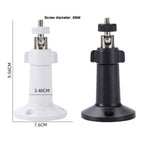360° Rotating Universal Monitoring Bracket Indoor Outdoor Universal Camera Base Outdoor Camera Base Monitoring Accessories Black Smile Home White