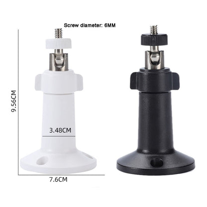 360° Rotating Universal Monitoring Bracket Indoor Outdoor Universal Camera Base Outdoor Camera Base Monitoring Accessories Black Smile Home White