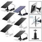 Solar Panel for Blink Camera: 4W Outdoor Solar Charger with 9.84ft Cable! C Black Smile Home C White