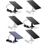 Solar Panel for Blink Camera: 4W Outdoor Solar Charger with 9.84ft Cable! C Black Smile Home C White