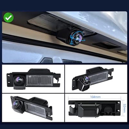 360 Degree Rotatable Reversing Camera 170 Wide Angle Rear View Ahd Cvbs Compatible For Opel Astra H J Corsa D Vectra C Zafira B Buick Regal Black