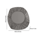 King Size Fitted Sheet, 100% Egyptian Cotton, Deep Pocket Premium Cotton Mattress Sheet,Double Bed Fitted Sheet Piece Non-Slip Fixed Bed Cover, Gray