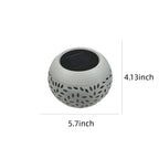 Solar Lantern Outdoor Waterproof, Solar Table Lights LED Metal Tabletop Light Solar Powered Decorative Lighting Lanterns for Desk, White