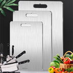 Pure Titanium Cutting Boards,Dishwasher Safe Titanium Cutting Board for Kitchen Durable, Double-Sided, Hygienic 18.4" x 12" Silvery