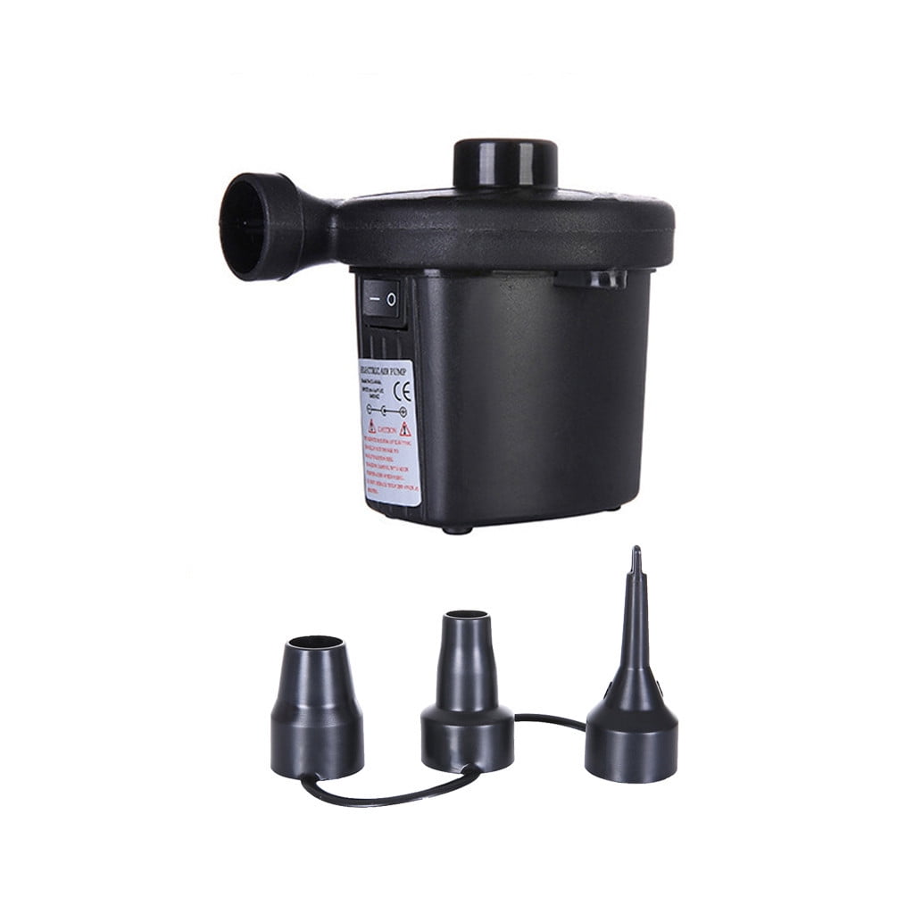 1 Piece 3-in-1 Plastic Nozzle Set for Air Pump, Pump Nozzle Head, Air Inflator Adaptor & Replacement Valves, 3, Inflation, Black, Size S