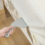 3 Pieces Bed Sheet Tucking Tools, Mattress Lifter and Tucking Paddle Set for Changing Fitted Sheets, 30 cm, Grey