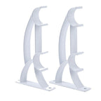 Curtain Rod Bracket, Double Curtain Rod Holder, Heavy Duty Curtain Rod Brackets, Drapery Wall Rods Bracket Holders, Curtain Rod Hooks for 1in Curtain Rods, 2 Pack, 5.12x3.15x0.79 5.12" x 3.15" x 0.79" Brown