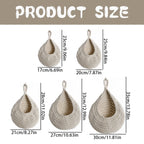 Woven Breads Baskets, Oval Small Fruit Baskets, Stackable Plastic Wicker Baskets for Serving Vegetables, Kitchen, Restaurant, Outdoor, Imitation Rattan, 1 Pcs, 7.48x5.11x2.75 13.78" x 11.81" Beige
