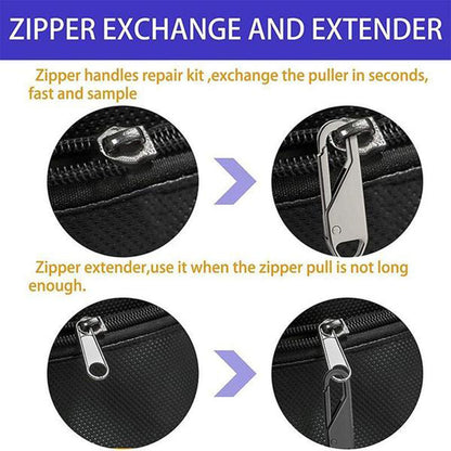 Zipper Pull Replacement, Heavy Duty Universal Zipper Puller, Detachable Zipper Pull Oval Tabs for Luggage Clothing Jackets Backpacks Boots Purse Coat, 4 Pcs, 1.46x0.43 1.46" x 0.43" Black/4 Pcs