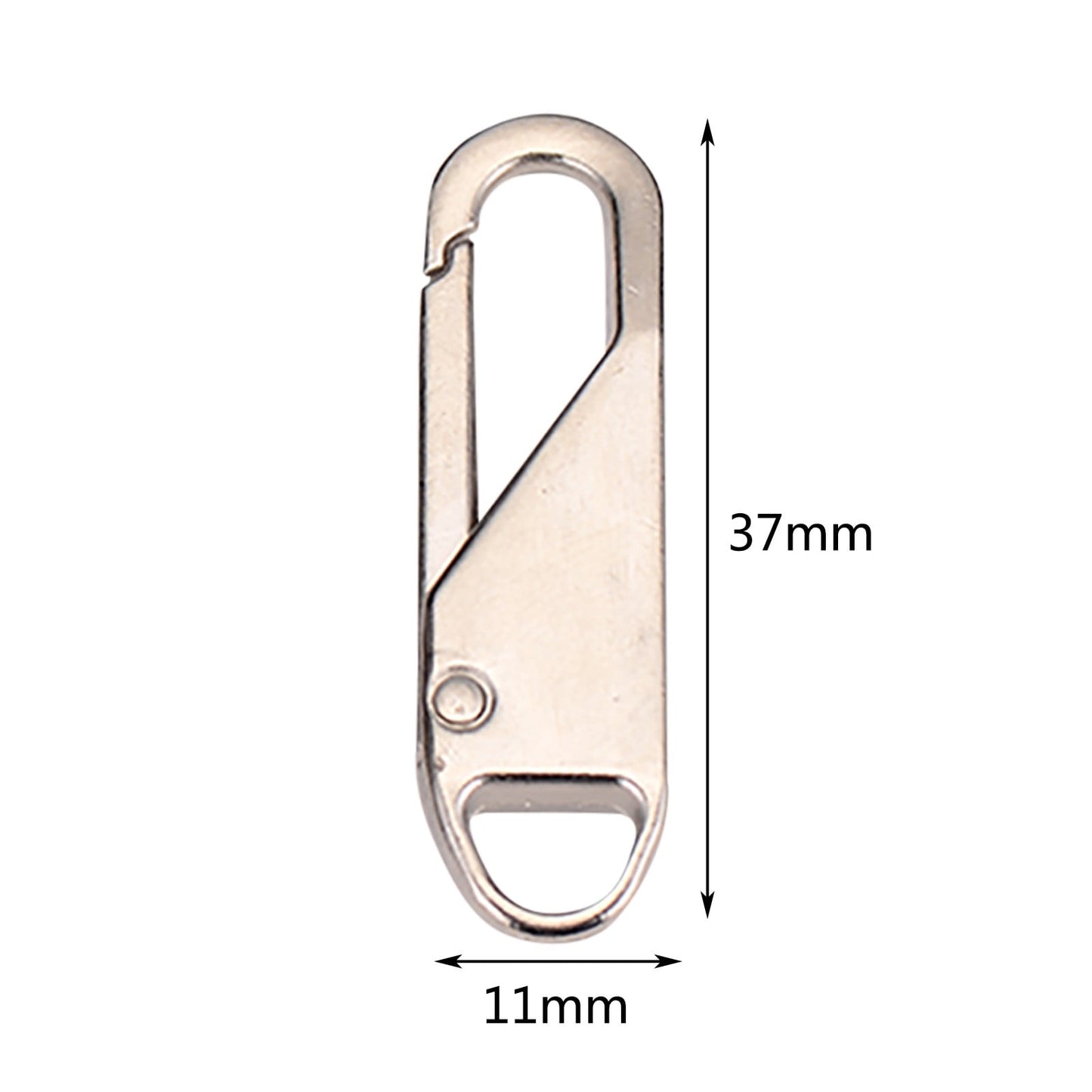 Zipper Pull Replacement, Heavy Duty Universal Zipper Puller, Detachable Zipper Pull Oval Tabs for Luggage Clothing Jackets Backpacks Boots Purse Coat, 4 Pcs, 1.46x0.43 1.46" x 0.43" Brown/4 Pcs