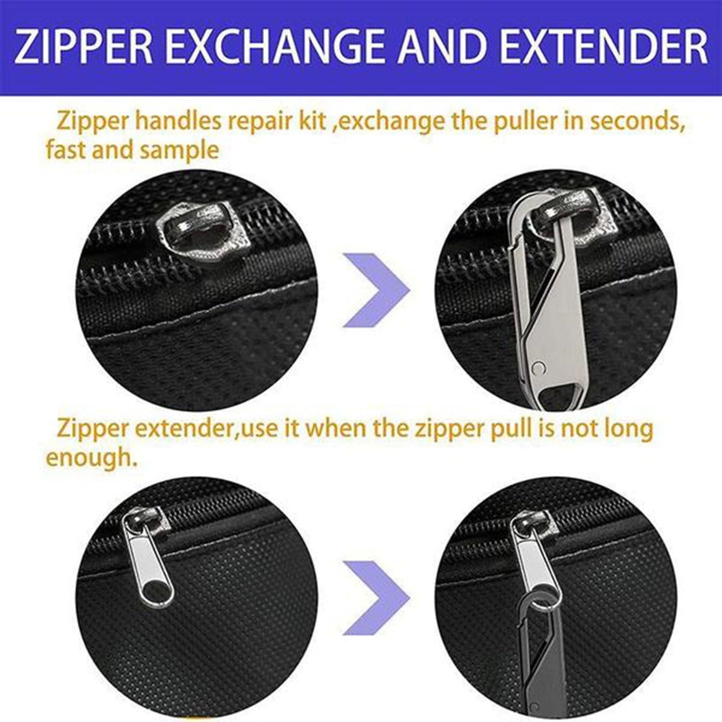 Zipper Pull Replacement, Heavy Duty Universal Zipper Puller, Detachable Zipper Pull Oval Tabs for Luggage Clothing Jackets Backpacks Boots Purse Coat, 4 Pcs, 1.46x0.43 1.46" x 0.43" Brown/4 Pcs