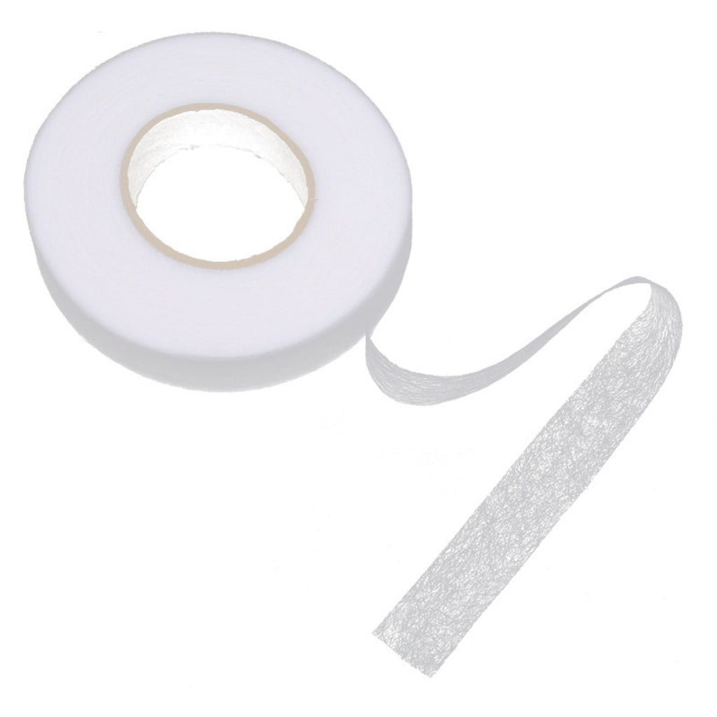 No Sew Hemming Tape Double Sided, Fabric Adhesive Tape for Pants Curtains Dresses Clothes, White, 1.5 cm 2 cm