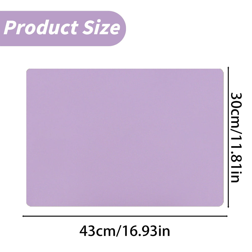 1 Piece Placemats,Plastic Table Mats, Rectangle Heat-Resistant Place Mat,Water-Proof Non-Slip Dining Table Mats,Wipeable Washable, Black, 43 x 30 cm
