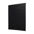 1 Pack Pleated Paper Blinds, Blackout Window Shades Cut to Size, Thermal Insulated No Drill Shades for Office Bedroom Living Room, Black 90x150cm