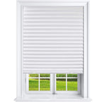 1 Pack Pleated Paper Blinds for Indoor Windows, Cut to Size Thermal Insulation Shades with No Tools and No Drilling for Office Bedroom Living Room, White 60x150cm