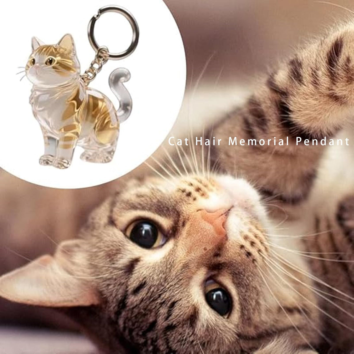 Keychain - Pet Hair - Storage Box - Pendants - Capsule Toy - Dog Hair Capsule - Memorial Pendant - Bag Keychain - Pendants - Memory Capsule Pendant - Cat Hair Collection - DIY - 1 Piece