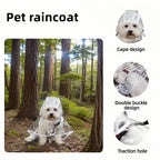 Dog Raincoat - Dog Raincoat - Waterproof Dog Coat - Transparent Rain Poncho - Dog Clothing - Rain Suit - Hooded Jacket - Dog Accessories - Walking Supplies - Dog Supplies - Outdoor Pet - Transparent - 1 Piece