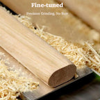Furniture handles - Kitchen handles - Door handles - Cabinet handles - Drawer knobs - Furniture fittings - Kitchen fittings - Handles - Beech wood - Wood - Wooden - Scandinavian - Bridge shape - Kitchen renovation - Pitch size 128mm - Beech - Set of 4