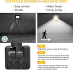50W LED Floodlight with Motion Sensor IP66 Waterproof 5000LM 6500K Cool White