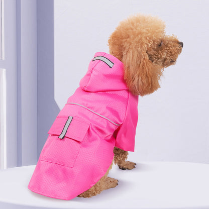 Travelwant Waterproof Reflective Dog Raincoat- Adjustable Pet Jacket, Lightweight Dog Hooded Slicker Poncho for Small to X- Large Dogs and Puppies S Green