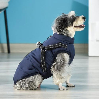 Warm Dog Jacket, Snowproof Windproof Waterproof Dog Winter Coat for Cold Weather - Soft Fleece Lining and Warm Thick Padded Dog Snow Coat for Puppy Small Medium Large Dogs 3XL Green