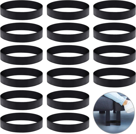 Sectional Couch Connector Tutuviw 16 Pcs Sofa Couch Leg Strap,Heavy Duty Rubber Cinch Strap Keep Prevent Sofa Sliding,Reusable Loop Cinch Quick Install Tool for Fixing Sectional Together