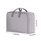 Heavy Duty Storage with Reinforced Handles, Extra Large Storage Bags, Clothes Tote Bag, Thickened Double Zipper, Space Saving Travel, Collapsible and Space-Saving, Full Opening Design (Medium Size) Gray