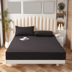 \u200b\u200bNon-Sliping Bedding Twin Fitted Sheet,Soft Elastic Fiber Bed Sheets With Deep Pocket,Machines Washable,Shrinkage And Fade Resistants 140x200x30cm Gray