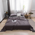 59x39" 100% Cottons Blanket, Soft and Breathable Bed Blanket, Multi-functional Bed Blanket for All Season, Machines Washable Bed Couch for Home Living Room Bedroom Office Travel Coffee