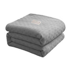 59x39" 100% Cottons Blanket, Soft and Breathable Bed Blanket, Multi-functional Bed Blanket for All Season, Machines Washable Bed Couch for Home Living Room Bedroom Office Travel Gray