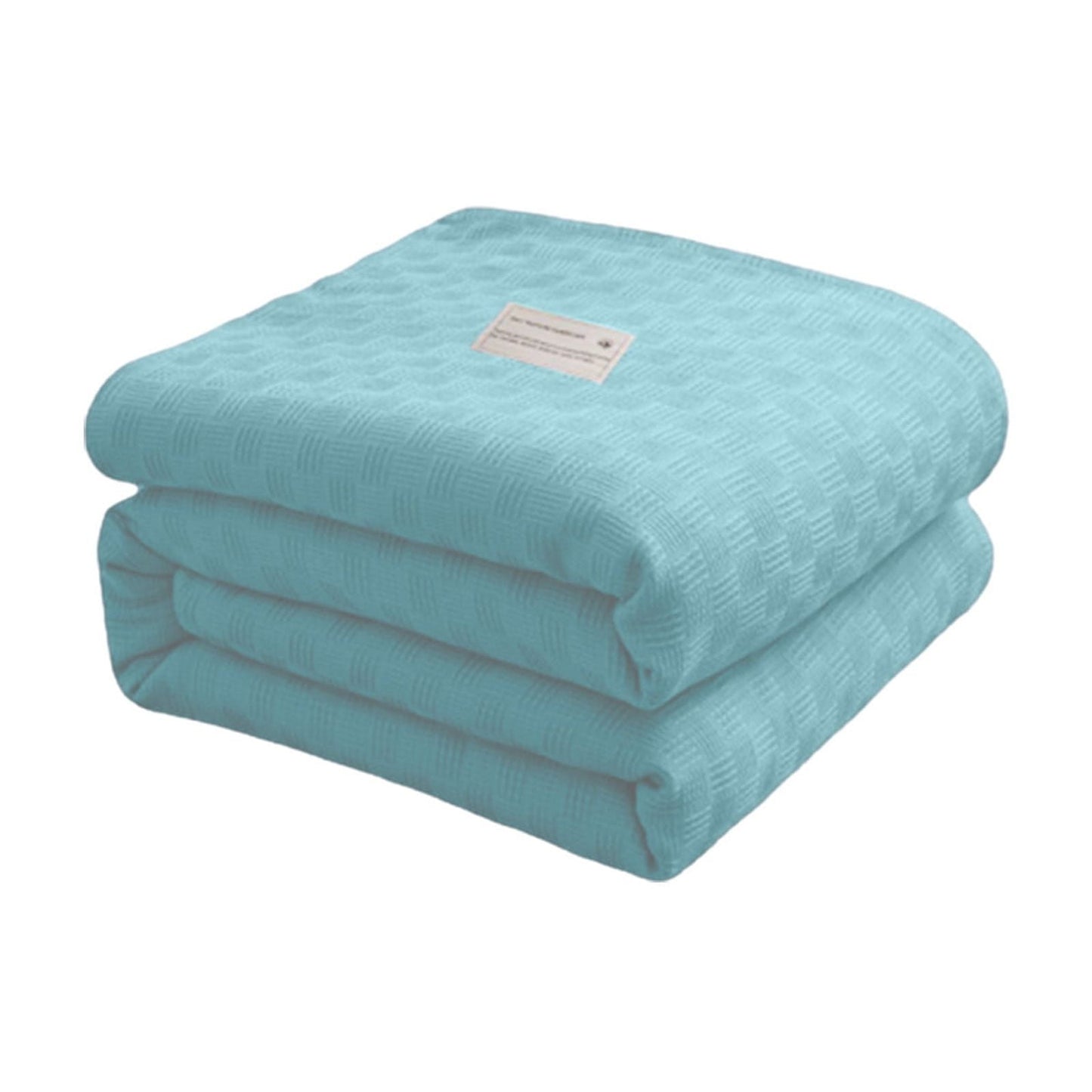59x39" 100% Cottons Blanket, Soft and Breathable Bed Blanket, Multi-functional Bed Blanket for All Season, Machines Washable Bed Couch for Home Living Room Bedroom Office Travel Green