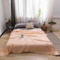 59x39" 100% Cottons Blanket, Soft and Breathable Bed Blanket, Multi-functional Bed Blanket for All Season, Machines Washable Bed Couch for Home Living Room Bedroom Office Travel Pink