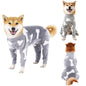 Bobasndm Turtleneck Dog Clothes Pajamas,Autumn Winter Dog Jumpsuit Coat,Winter Soft Warm Flannel Pajamas Jumpsuit for Medium Large Dog 2XL Grey