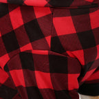 Big ! Pet Dog Plaid Hoodie Sweaters with Hat, Dog Warm Winter Dog Coat for Small Medium Large Dogs 2XL