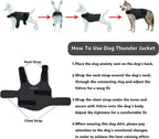 Dog Jacket, Skin-Friendly Dog Calming Vest - Dog Shirt for Thunder, Fireworks and Separation - Keep Pet Calm Without Medicine & Training, Anti Anxiety Vest for Dogs XL Light Grey