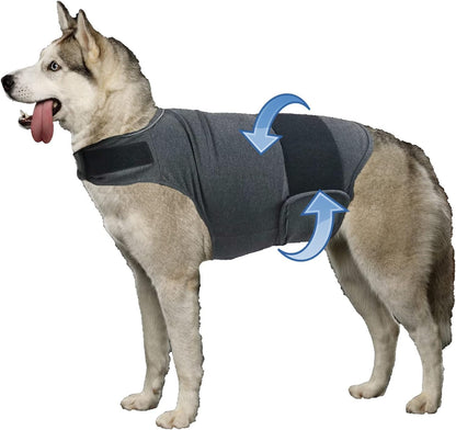 Dog Jacket, Skin-Friendly Dog Calming Vest - Dog Shirt for Thunder, Fireworks and Separation - Keep Pet Calm Without Medicine & Training, Anti Anxiety Vest for Dogs S Rose Red