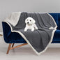 Pawsse Waterproof Pet Blanket, Pee Urine Proof Dog Blanket Cover for Couch Bed Furniture Protector, Liquid Proof Blanket for Small Medium Dogs, Buffale Red/Tuape, 50” x 60”. Gray/Tuape