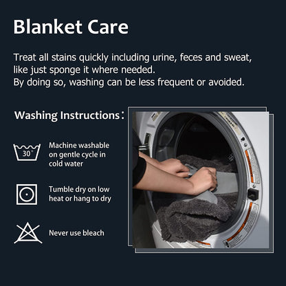 Pawsse Waterproof Pet Blanket, Pee Urine Proof Dog Blanket Cover for Couch Bed Furniture Protector, Liquid Proof Blanket for Small Medium Dogs, Buffale Red/Tuape, 50” x 60”. Lt Gray/Dk Gray