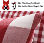 Light Blue Farmhouse Buffalo Plaid Pillow Covers 18x18 Set of 2 Patio Outdoor Decor Neutral Checkered Pillow Covers 18 x 18, Blue and White Gingham 20x20 Square Black