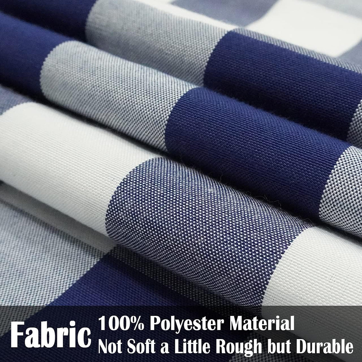 Light Blue Farmhouse Buffalo Plaid Pillow Covers 18x18 Set of 2 Patio Outdoor Decor Neutral Checkered Pillow Covers 18 x 18, Blue and White Gingham Plaid Check 18"x18", Set of 2 Khaki