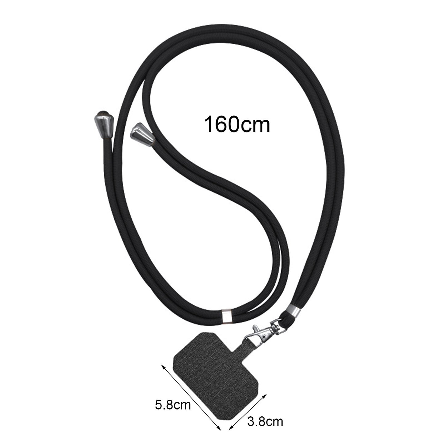 Mightlink Phone Lanyard,Universal Crossbody Cell Phone Lanyards Adjustable Shoulder Neck Straps,Cell Phone Lanyard Compatible for All Smartphones Dark Gray