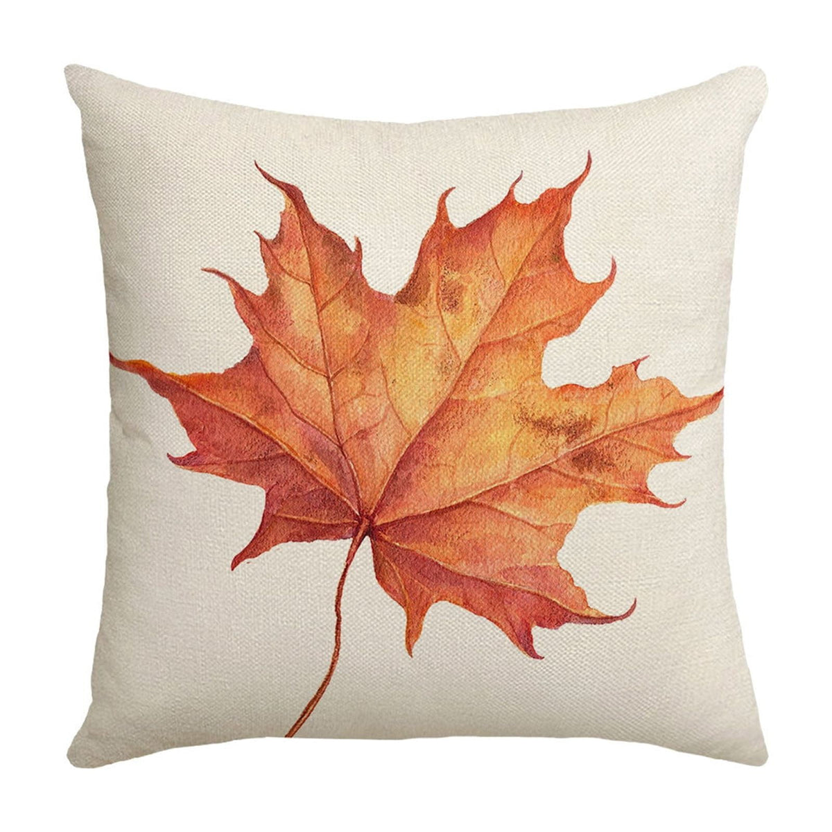 Fall Pillow Covers 18 x 18 inch Pumpkin Maple leaves Throw Pillow Covers Outdoor Autumn Thanksgiving Harvest Farmhouse Pillowcase Cushion Case for Home Sofa Fall Decor B