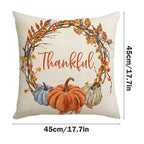 Fall Pillow Covers 18 x 18 inch Pumpkin Maple leaves Throw Pillow Covers Outdoor Autumn Thanksgiving Harvest Farmhouse Pillowcase Cushion Case for Home Sofa Fall Decor C