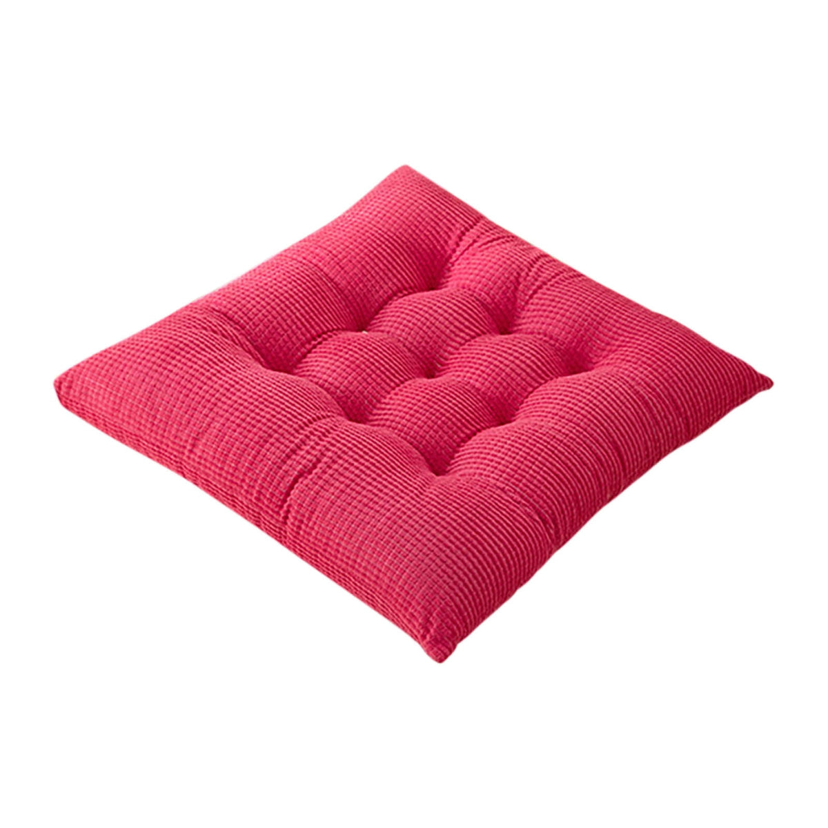 Solid Color Thickened Corduroy Chair Cushions 17.7 * 17.7in Extra-Large Size Seat Cushion with Machine Washable,Large Size Dining Chair Cushion Student Office Tatami Cushion Meditation Cushion 15.7" x 15.7" Purple