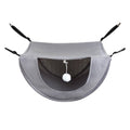 Darzheoy Cat Cage Hammock, Hanging Soft Pet Bed, Summer Breathable Pet Cage Hammock with Adjustable Straps, for Indoor Kitten Puppy Rabbit or Small Pet Gray