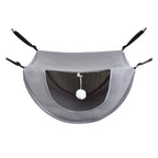 Darzheoy Cat Cage Hammock, Hanging Soft Pet Bed, Summer Breathable Pet Cage Hammock with Adjustable Straps, for Indoor Kitten Puppy Rabbit or Small Pet Gray