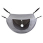 Darzheoy Cat Cage Hammock, Hanging Soft Pet Bed, Summer Breathable Pet Cage Hammock with Adjustable Straps, for Indoor Kitten Puppy Rabbit or Small Pet Gray